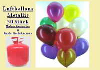 Ballongas Luftballons Metallic
